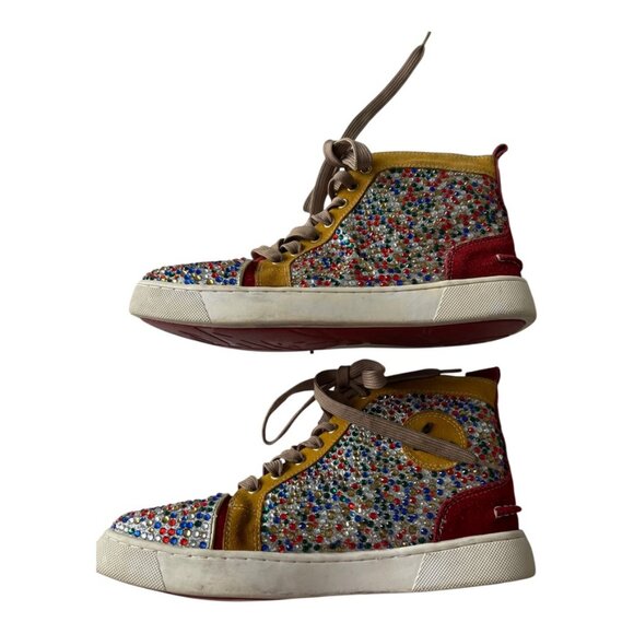 CHRISTIAN LOUBOUTIN BIP BIP WOMAN ORLATO FLAT GLITTER SNEAKERS Size: EU 40, US 9 - Picture 9 of 16